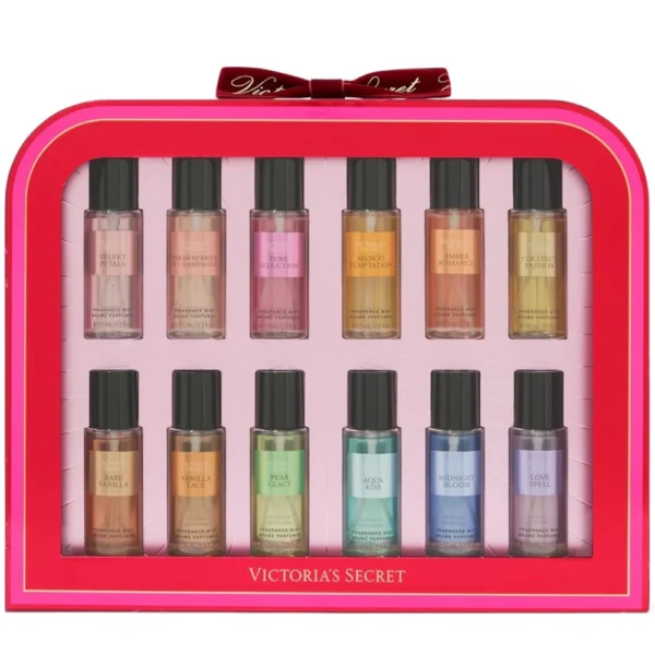 Victoria's Secret 12 ml EDICIÓN Vacaciones 2025 12 x 75 ml CAJA DE REGALO